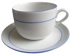 Douwe Egberts Jarolina 6x kop en schotel blauw wit, Huis en Inrichting, Keuken | Servies, Postbus 64461, Brunssum, Nederland, Verzenden