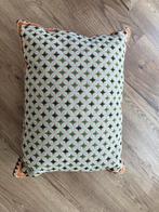 Sissy-boy Groen Geruit Jacquard Kussen - 45x60 cm, Huis en Inrichting, Woonaccessoires | Kussens, Ophalen of Verzenden, Gebruikt