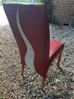 Leren stoelen, Ophalen, Gebruikt, Drie, Hout