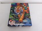 Clementoni puzzel 1000 stuks Tiger Magie 3D met bril, Ophalen of Verzenden, Zo goed als nieuw