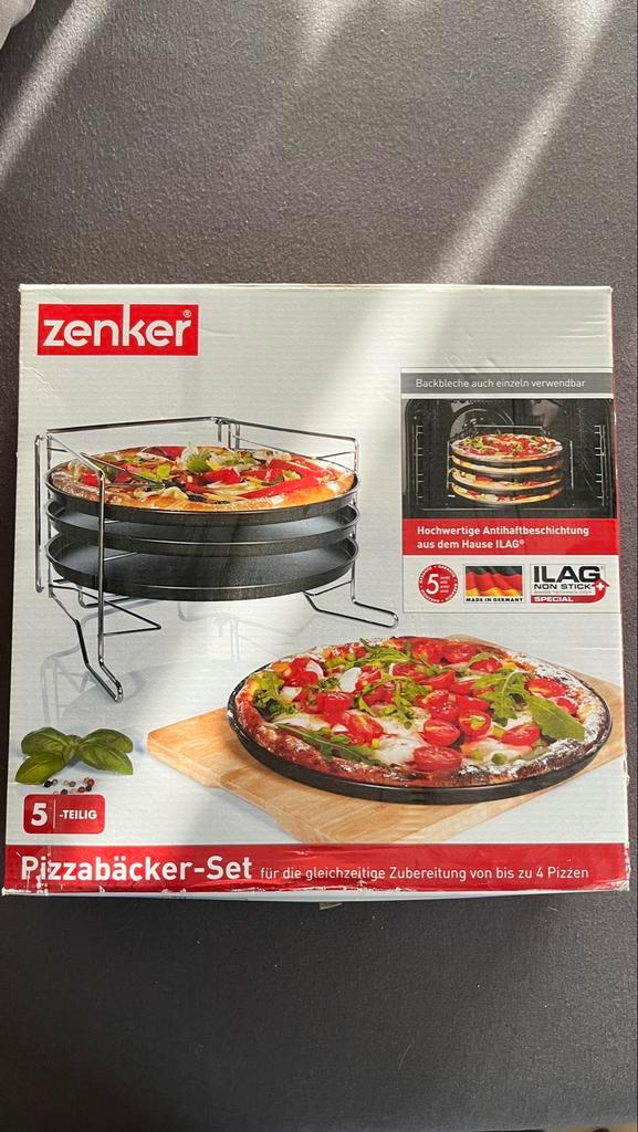 Zenker Pizzabäcker-Set - 5-delig, Huis en Inrichting, Keuken | Keukenbenodigdheden, Zo goed als nieuw, Ophalen
