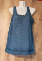 blauw topje maat M, Kleding | Dames, Tops, Maat 38/40 (M), Blauw, Ophalen of Verzenden, Zonder mouw