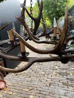 Unieke Kroonluchter van Hertengewei - 120cm, Huis en Inrichting, Ophalen, Gebruikt, Hout, 50 tot 75 cm