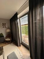 Grijze gordijnen 256 cm (lengte), 540 cm breedte, Ophalen of Verzenden, Zo goed als nieuw, 200 cm of meer