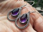Vanoli - 925 zilveren oorbellen met amethist / amethyst, Sieraden, Tassen en Uiterlijk, Oorbellen, Daiva1973@hotmail.com, Hangers
