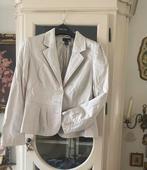 Mooie licht glanzend blazer jasje maat 40 ecru beige, Ophalen of Verzenden, Zo goed als nieuw, Maat 38/40 (M), Beige