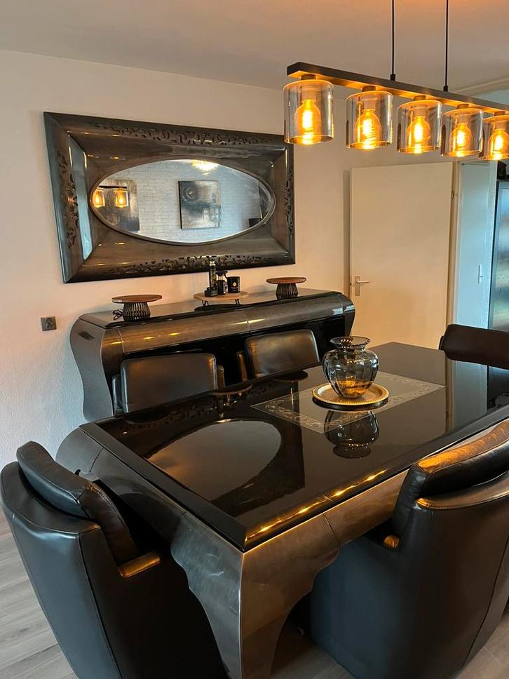 Barok hoogglans meubels van driehoek meubels, Huis en Inrichting, Tafels | Bijzettafels, Zo goed als nieuw, Rechthoekig, 60 cm of meer