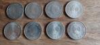 8 zilveren tientjes 1970, Postzegels en Munten, Munten | Nederland, Koningin Juliana, Setje, Zilver, Ophalen of Verzenden