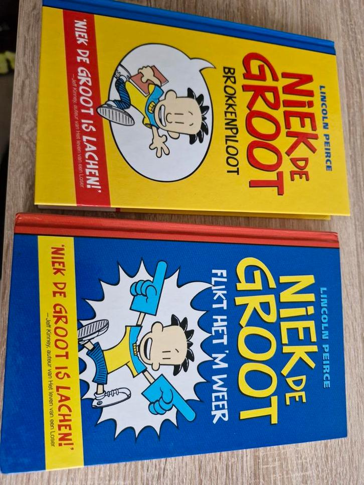 Niek de Groot - Brokkenpiloot & Flikt het 'm weer, Boeken, Kinderboeken | Jeugd | onder 10 jaar, Gelezen, Fictie algemeen, Ophalen