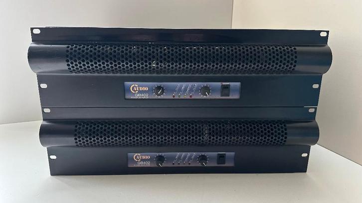 Versterker C audio GB402 (2 stuks), Audio, Tv en Foto, Versterkers en Receivers, Gebruikt, 120 watt of meer, Overige merken, Ophalen
