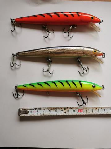 3x Rapala husky jerk 13 cm beschikbaar voor biedingen