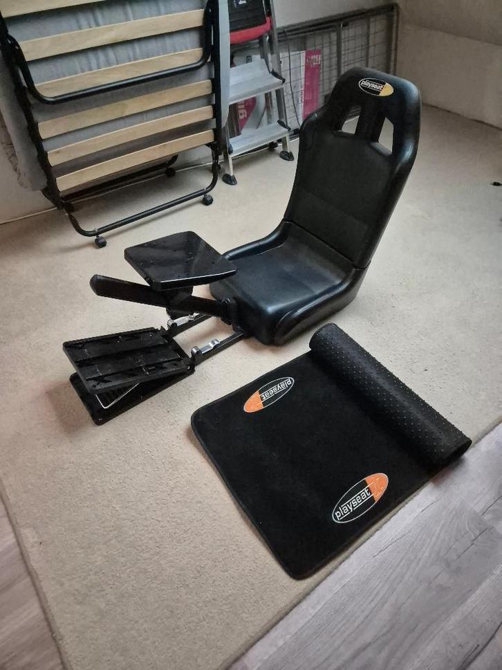 Raceseat met mat, Spelcomputers en Games, Spelcomputers | Overige Accessoires, Gebruikt, Ophalen