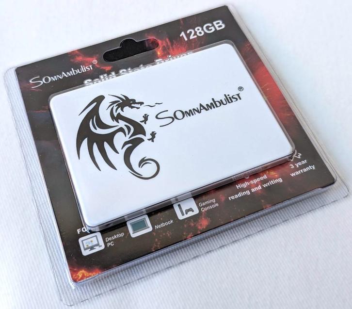 Nieuwe SomnAmbulist 128GB 2.5 inch SATA SSD, Computers en Software, Harde schijven, Nieuw, Laptop, Intern, SSD, SATA, Ophalen