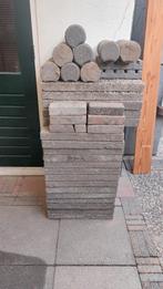 Gratis tegels, Tuin en Terras, Tegels en Klinkers, Ophalen, Gebruikt, 10 m² of meer, Beton