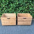 2 ikea sten stellingkast kisten/lades op wielen (nu gorm), Ophalen, Gebruikt