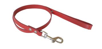 NOBBY Lederen Hondenriem Rood 16 mm x 100 cm KOOPJE!!! beschikbaar voor biedingen