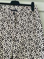 Broek Donna Dura Dierenprint  Roomwit Zwart Maat 42 Nieuw, Zwart, Maat 42/44 (L), Ophalen of Verzenden, Lang