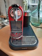 Magimix Nespresso CitiZ & Milk M190 in Rood en Zilver., Witgoed en Apparatuur, Koffiezetapparaten, Afneembaar waterreservoir, Gebruikt