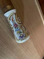 Antieke knop Porseleinen Handvat Bloemenmotief, Ophalen of Verzenden