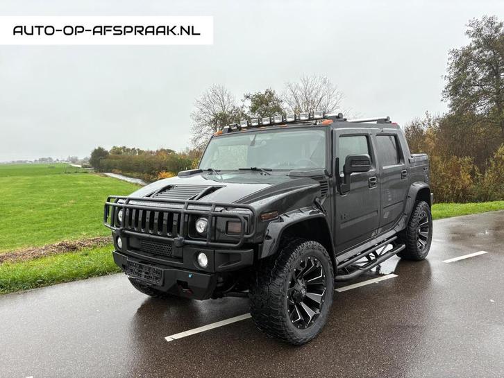 Hummer H2 6.0 V8 SUT Special Edition Black Ops, Auto's, Hummer, Bedrijf, Te koop, H2, 4x4, Achteruitrijcamera, Airbags, Airconditioning