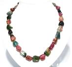 Schitterend 14-KT Goud 525 CT Multi Toermalijn Collier 52 CM, Verzenden, Goud, Ketting, Met edelsteen