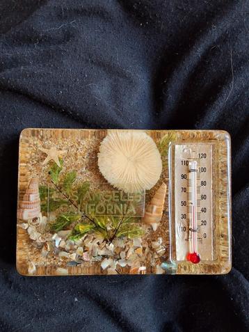 Vintage Binnen thermometer zee thema hars zee ornamenten  beschikbaar voor biedingen