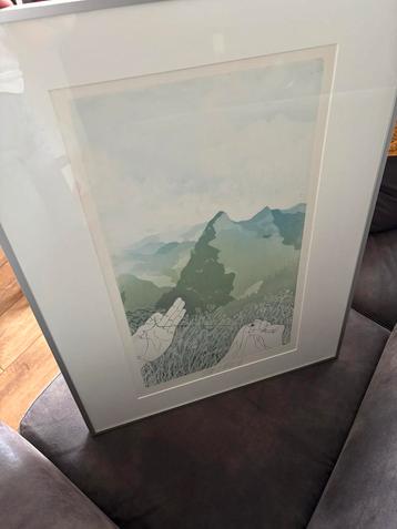 Litho Albert Heijn 100 Jaar - Zeefdruk Kunstwerk 1987 beschikbaar voor biedingen