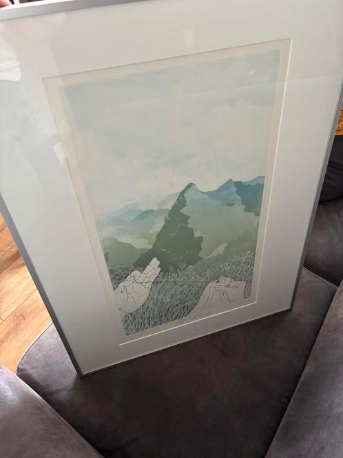 Litho Albert Heijn 100 Jaar - Zeefdruk Kunstwerk 1987, Antiek en Kunst, Kunst | Litho's en Zeefdrukken, Ophalen