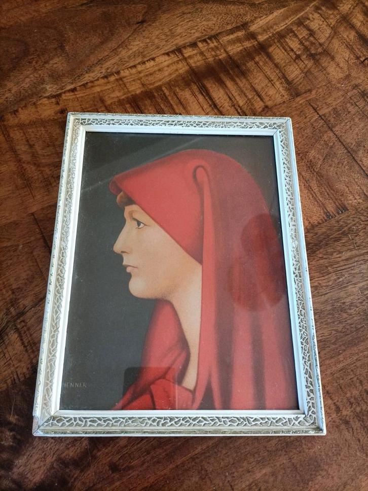 Henner Print van heilige Fabiola, Antiek en Kunst, Kunst | Schilderijen | Klassiek, Ophalen of Verzenden