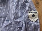 Linnen mcgregor blouse overhemd m grijs wit gestreept custom, McGregor, Grijs, Ophalen of Verzenden, Halswijdte 39/40 (M)