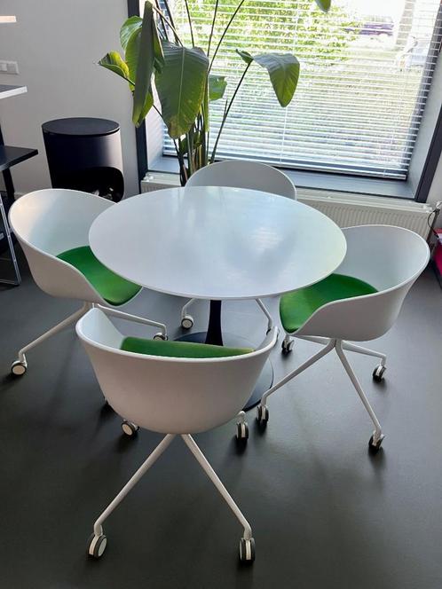 Hay | Stoel 4x | Designstoel | Eetkamerstoel | Bureaustoel, Huis en Inrichting, Stoelen, Gebruikt, Vier, Kunststof, Metaal, Stof