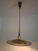 Goudkleurige Hanglamp, Huis en Inrichting, Ophalen of Verzenden, Zo goed als nieuw, Glas, Minder dan 50 cm