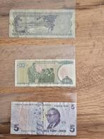 TURKIJE  5 / 10 / 5 TURKSE LiRA 1970/2000, Postzegels en Munten, Bankbiljetten | Europa | Niet-Eurobiljetten, Setje, Ophalen of Verzenden
