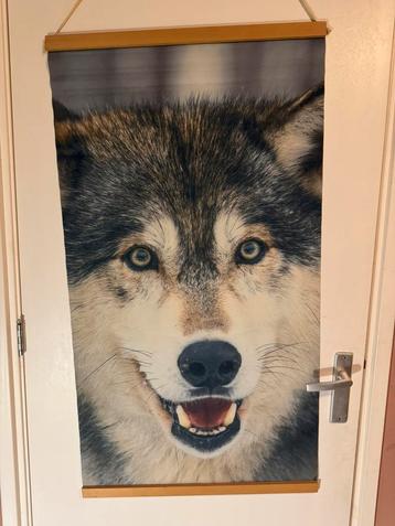 Wandkleed wolf  beschikbaar voor biedingen
