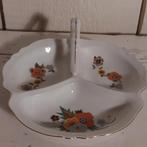 Vintage serveerschaaltje met bloemen bonbons compote tapas, Ophalen of Verzenden