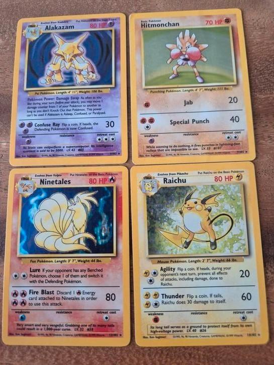 Te koop: Originele Pokémon Base Set Holo Kaarten (1999) – R, Hobby en Vrije tijd, Verzamelkaartspellen | Pokémon, Gebruikt, Meerdere kaarten