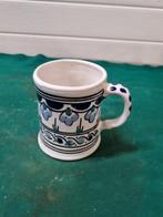 mok blauw wit beschilderd, Antiek en Kunst, Ophalen of Verzenden