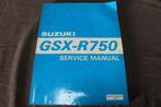 Suzuki GSX-R750 1995 motorcycle service manual GSX- R 750, Motoren, Handleidingen en Instructieboekjes, Ophalen of Verzenden, Suzuki