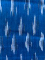 Nieuwe handgeweven ikat katoen stof, Hobby en Vrije tijd, Stoffen en Lappen, Blauw, 120 cm of meer, Ophalen of Verzenden, Katoen