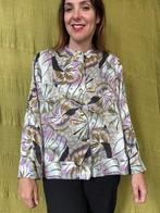Vintage blouse/ jasje, maat 48/4XL - patroon - 90's, Kleding | Dames, ,, Paars, Maat 46/48 (XL) of groter, Ophalen of Verzenden