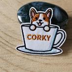 Strijk embleem applicatie Patch Corky coffee, D, Nieuw, Ophalen of Verzenden, D