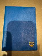 Originele MCM Paspoorthouder, Blauw, Nieuw, Leer, Ophalen