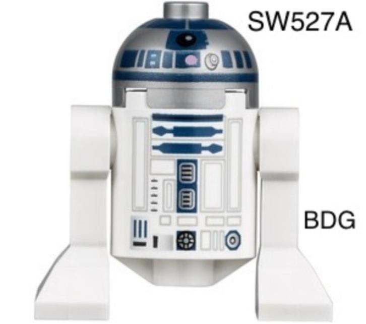 Lego Star Wars R2-D2 Zilver hoofd / Lavendel stip SW0527A, Kinderen en Baby's, Speelgoed | Duplo en Lego, Nieuw, Lego, Losse stenen