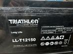 Triathlon Long Life AGM batterij 12 volt 150 AH, Ophalen of Verzenden