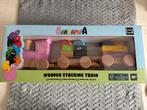 Barbapapa houten trein met blokken, Verzenden, Nieuw