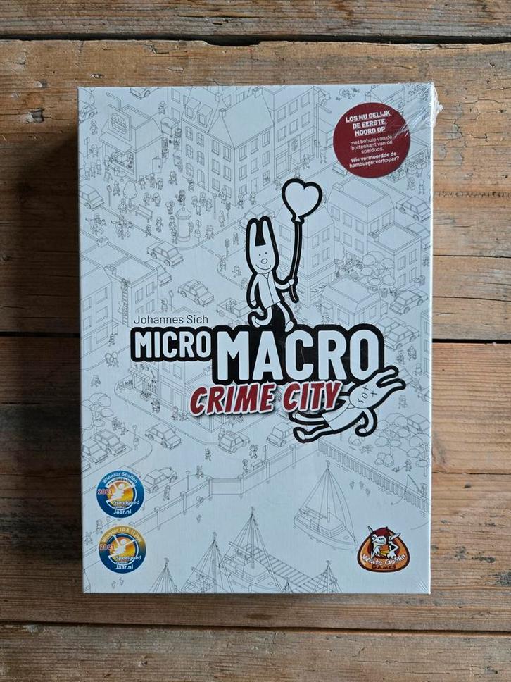 MicroMacro Crime City - Nieuw in verpakking!, Hobby en Vrije tijd, Gezelschapsspellen | Bordspellen, Nieuw, Een of twee spelers