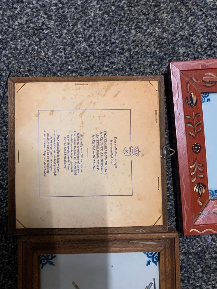 Tigchelaar Makkum Tegels in Lijst, Antiek en Kunst, Antiek | Wandborden en Tegels, Ophalen