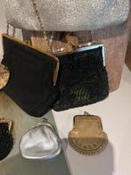 5 antieke avondtasjes, clutches en 4 oude portemonnees., Ophalen of Verzenden