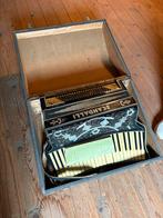 Accordeon in vintage koffer, Ophalen, Gebruikt, 50 tot 100 cm, 50 tot 75 cm