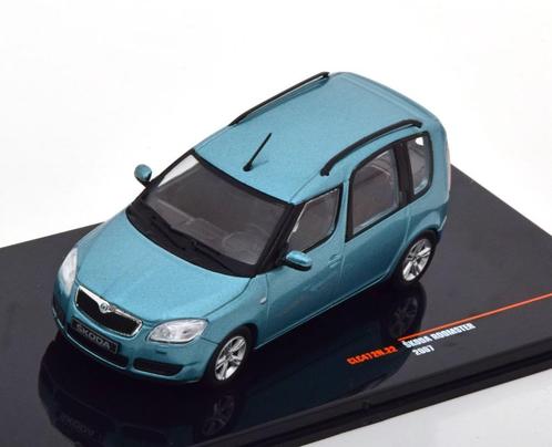 Skoda Roomster 2007 Blauw Schaal 1:43 Ixo Models IXOCLC472N, Hobby en Vrije tijd, Modelauto's | 1:43, Nieuw, Auto, Overige merken